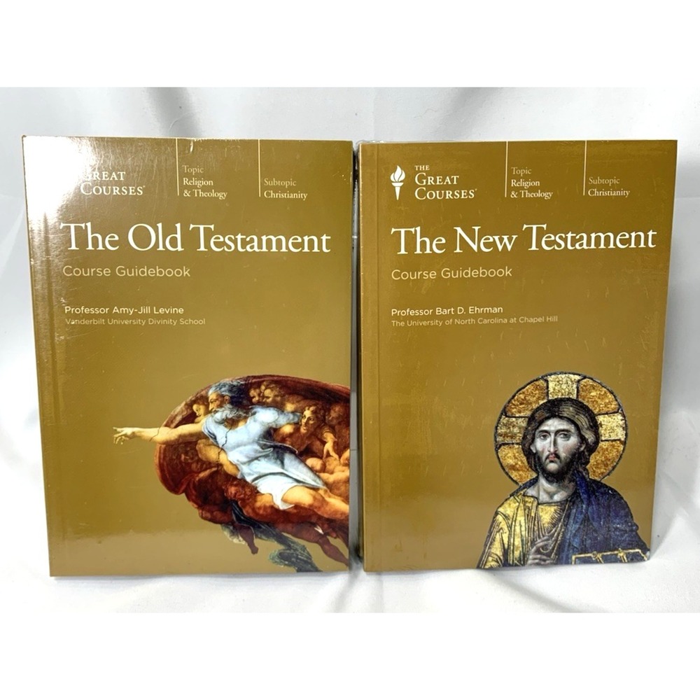 The Great Courses SET Old Testament‎ &  New Testament NEW SEALED DVD & Books